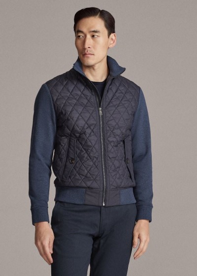 Chaquetas Ralph Lauren Hombre Azul Marino / Azules - Quilted Hybrid - MFGKW7028